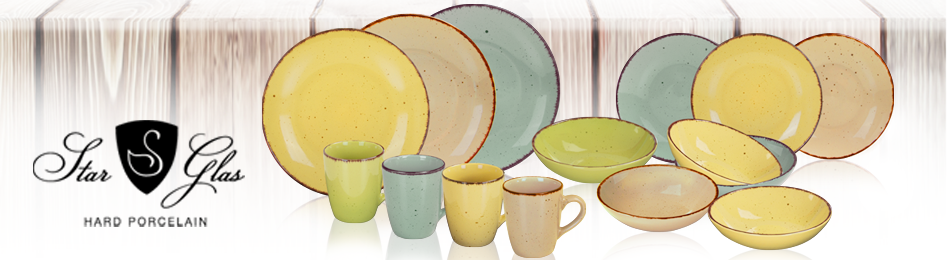 GLAS STAR - porcelain collection stoneware Pottery